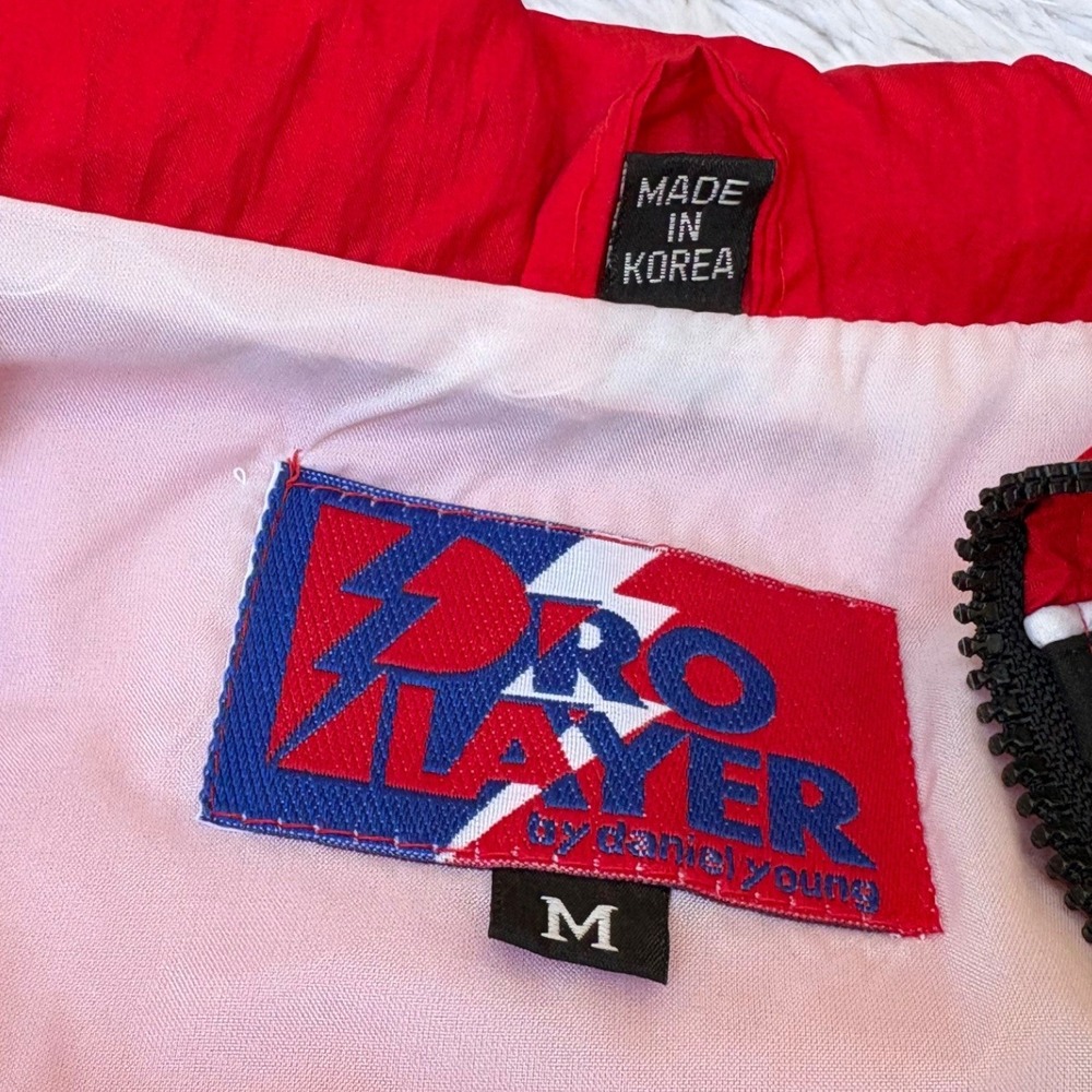 Vintage 90s Detroit Red Wings Pro Player Windbreaker Jacket Mens M NHL Hockey - Picture 3 of 8